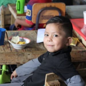 La Palangana's student, in El Cedro, Guatemala.