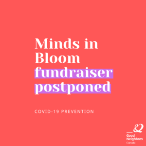 Minds in Bloom postponed