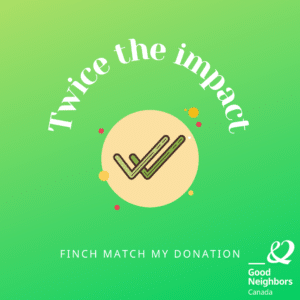 Finch Match my Donation